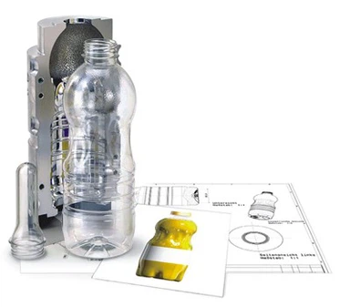 Természetes ivóvíz palack fúj penész